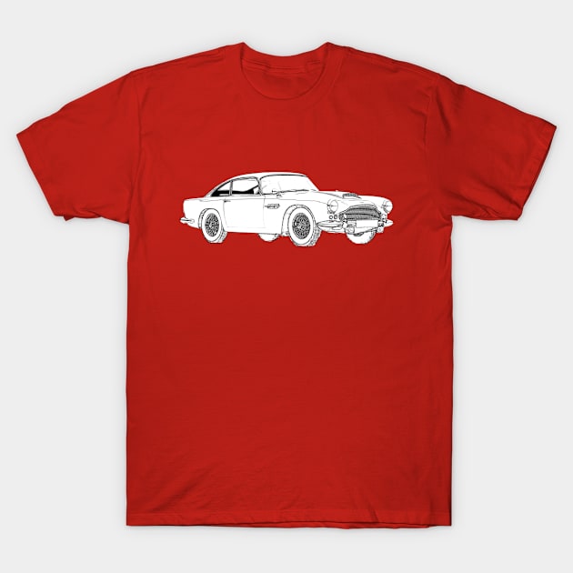 1961 Aston Martin DB4 T-Shirt by Dragon Sales Designs 